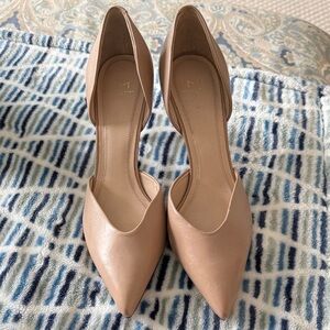 Marc Fisher Tan Pointed Toe Heels